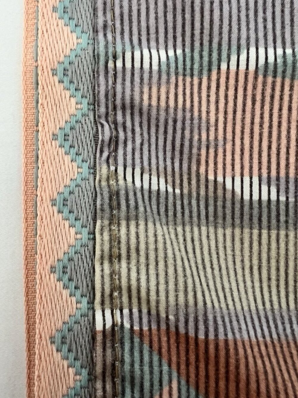 QUEEN Flat + 2 Std Pillowcases Collier Campbell "ZUNI" Southwest Sheet Set USA - Picture 6 of 15
